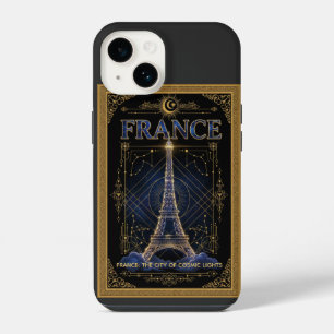 Kosmisches Frankreich Eiffelturm Himmels Kunst iPhone 14 Hülle