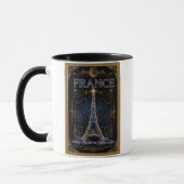 Kosmisches Frankreich Eiffelturm Himmels Kunst Tasse (Links)