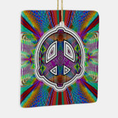 Kosmisches Friedenszeichen Keramikornament (Rechts)