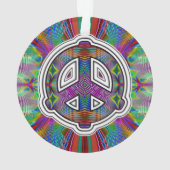 Kosmisches Friedenszeichen Ornament (Rückseite)
