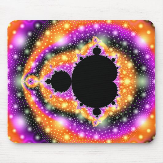 Kosmisches Frucht-Fraktal Mousepad (Vorne)