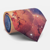 Kosmisches Galaxie-Halstuch Krawatte (Gerollt)
