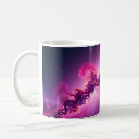 Kosmisches Galaxie-Kunst-Mug – Deep Space Nebel-De Kaffeetasse (Links)