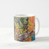 Kosmisches Garten-Abstraktkunst-Kaffeetasse Kaffeetasse (VorderseiteRechts)