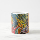 Kosmisches Garten-Abstraktkunst-Kaffeetasse Kaffeetasse (Mittel)