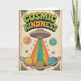 Kosmisches Geburtstagskarten-Geschenk, Süßer Weltr Karte