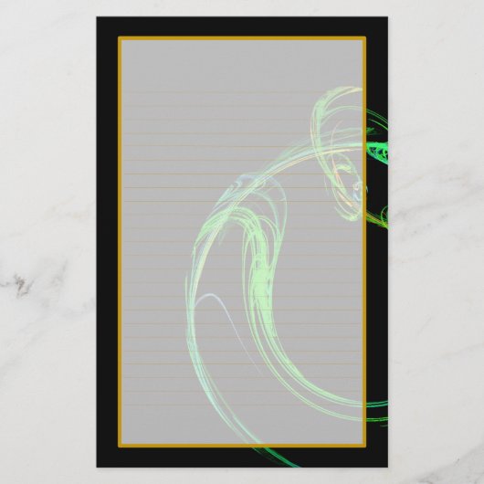 Kosmisches Glas IV Feinseilgarn Briefpapier (Vorderseite)
