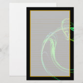 Kosmisches Glas IV Feinseilgarn Briefpapier (Vorne/Hinten)
