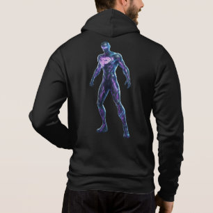 Kosmisches Glühen   Minimalistische Frontverkleidu Hoodie