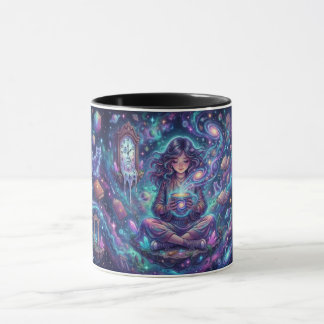 Kosmisches Göttinnen-Mug – Mystische Galaxie-Frau  Tasse