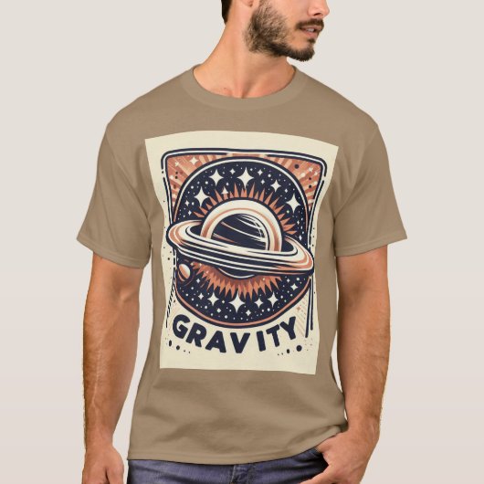Kosmisches Gravity Emblem-T-Shirt T-Shirt (Vorderseite)