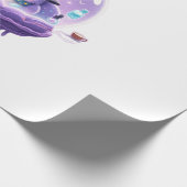 Kosmisches Hexenkatzen-Kristallkugel-Kawaii-Gesche Geschenkpapier (Ecke)