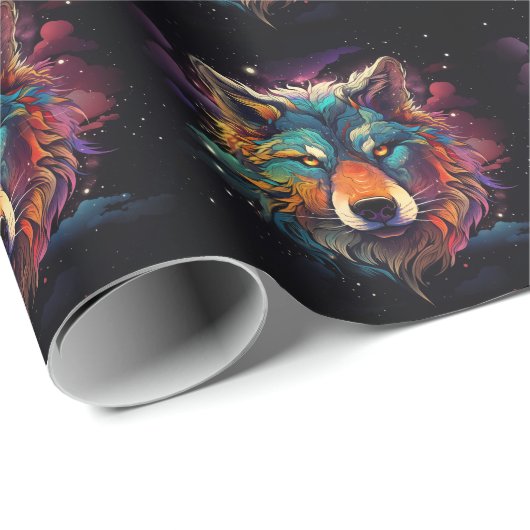 Kosmisches Howl Geschenkpapier (Rolleneckpunkt)