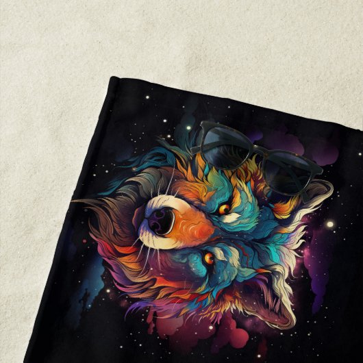 Kosmisches Howl Strandtuch (Beispiel)