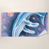 Kosmisches Humpback Strandtuch (Vorderseite)
