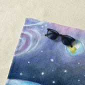 Kosmisches Humpback Strandtuch (Beispiel)