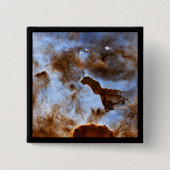 Kosmisches Ice Celestial Space Foto Button (Vorderseite)