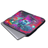 Kosmisches Katzen-Delta-Elektronenpaket Laptopschutzhülle (Vorne Knopf)