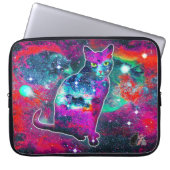 Kosmisches Katzen-Delta-Elektronenpaket Laptopschutzhülle (Vorderseite)
