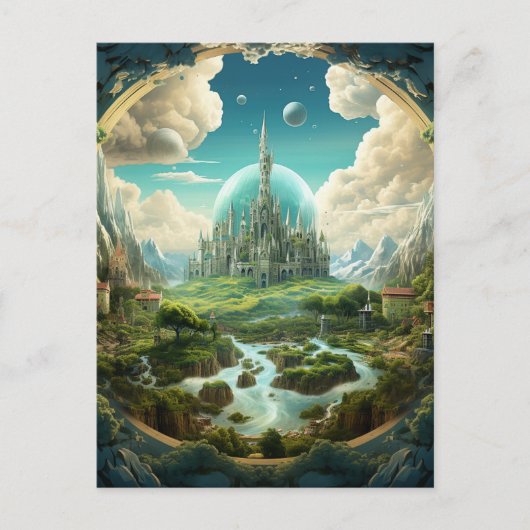 kosmisches Königreich Postkarte (Vorderseite)