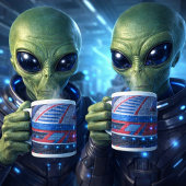 Kosmisches Kreuzfahrtschiff-Puzzle-Mug Kaffeetasse