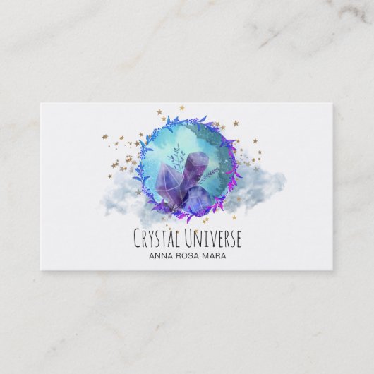 *~* kosmisches Kristallgold spielt Visitenkarte (Vorderseite)