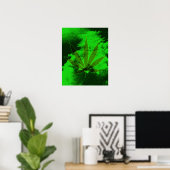 Kosmisches Leaf: Neon Dreamscape Poster (Heimbüro)