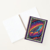 Kosmisches Leviathan-Wal-Zentangle-Galaxie-Journal Notizblock (Innenseite)