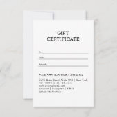 Kosmisches Mädchen Boho Mond Geschenkgutschein (Rückseite)
