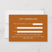 Kosmisches Mädchen Boho Mond QR-Code-Geschenkgutsc (Rückseite)