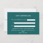 Kosmisches Mädchen Boho Mond QR-Code-Geschenkgutsc (Rückseite)