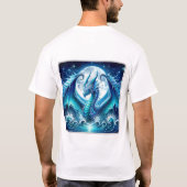 Kosmisches Meer-Drache Basic T-Shirt (Rückseite)