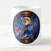 Kosmisches Mond-Stundenglas-Kaffeetasse