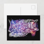 Kosmisches Ohr Postkarte (Vorne/Hinten)