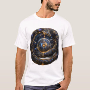 Kosmisches Ouroboros Himmels-Schlangen-Galaxie-Kun T-Shirt