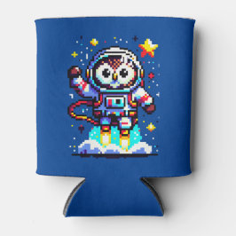 Kosmisches Owl: 8-Bit-Space-Explorer Dosenkühler