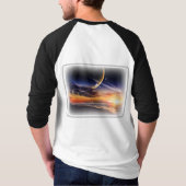 Kosmisches Planet Basic 3/4 Ärmel Raglan T-Shirt (Rückseite)