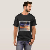 Kosmisches Planetenhorizon Basic Dark T-Shirt (Vorne ganz)