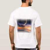 Kosmisches Planetenhorizont Basic T-Shirt (Rückseite)
