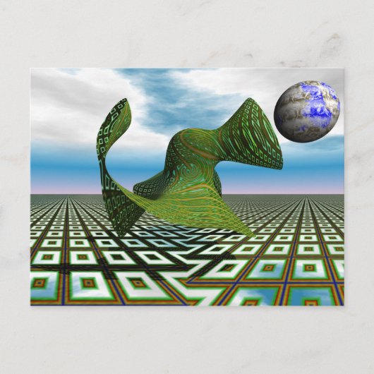 Kosmisches Poodle Postkarte (Vorderseite)