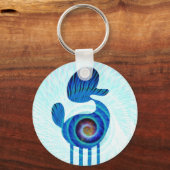 Kosmisches Poodle Schlüsselanhänger (Vorderseite)