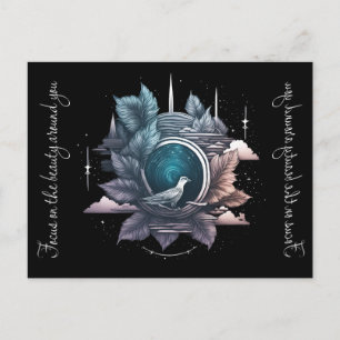 Kosmisches Portal: Ein surreales Tor zu den Sterne Feiertagspostkarte