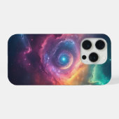 Kosmisches Portal-Nebel-Design iPhone Hülle (Rückseite (Horizontal))