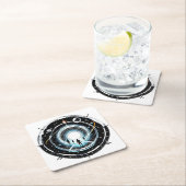 Kosmisches Portal Rechteckiger Pappuntersetzer (Vor Ort)