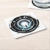 Kosmisches Portal Rechteckiger Pappuntersetzer (angewinkelt)