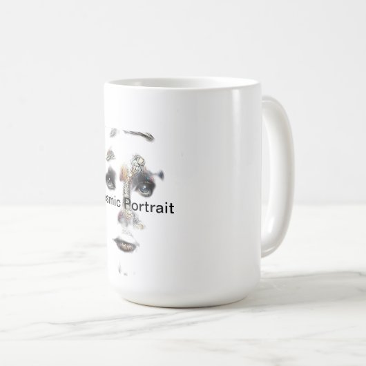 Kosmisches Portrait Kaffeetasse (VorderseiteRechts)