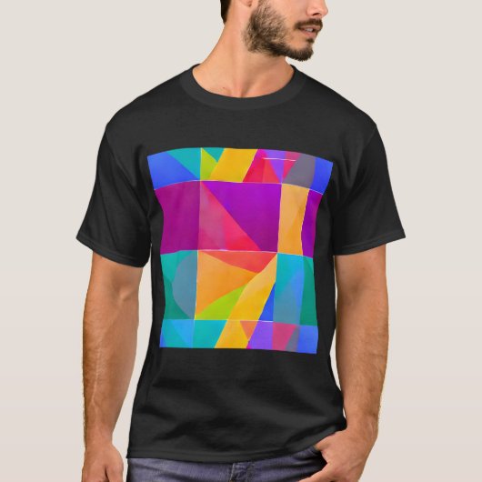 Kosmisches Prisma Dunkles T-Shirt (Vorderseite)