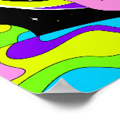 Kosmisches psychedelisches Lächeln Poster (Ecke)