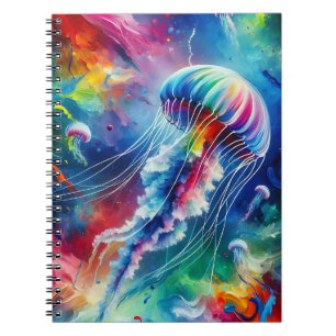 Kosmisches Quallen-Drift-Notizbuch Notizblock