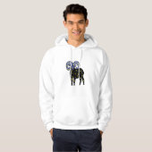 Kosmisches Ram-Zodiak-Sweatshirt – Mutiger Widder  Hoodie (Vorne ganz)